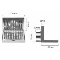 ราคา Side Drain 304 Stainless Steel Corrosion Resistance Thickened L Shape Floor Drain for Bathroom Hotel (18042642074)