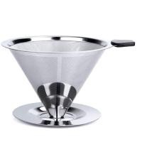 ราคา ตัวกรองกาแฟ ดริปเปอร์ กรองกาแฟสแตนเลส สแตนเลส กรวยดริปกาแฟ 1 2 ถ้วย กรวยกรองกาแฟ Stainless Coffee Dripper (21243068726)