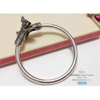 ราคา กำไลข้อมือเงินแท้ 92 5 หัวพญานาค แบบรมดำ โปร่ง แบบเปิด มีหลาย size ให้เลือกค่ะ เรือนเงินแท้ (7647607754)