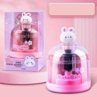 ราคา กบเหลาดินสอ เครื่องกบเหลาดินสอไฟฟ้า กบเหลาดินสออัตโนมัติ กล่องใส 3 วินาทีให้เสร็จ รูปร่างนักบินอวกาศ รูปร่างกระต่าย (21026645345)