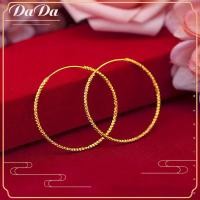ราคา แท้ 18k ต่างหูทองจริงผู้หญิงห่วงขนาดใหญ่รถดอกไม้เครื่องประดับงานแต่งงาน (18806238659)