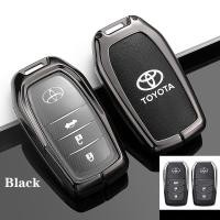ราคา ZOBIG เคสกุญแจรถยนต์ทำจากหนังสังกะสีอัลลอยเคสใส่กุญแจรถสำหรับ Toyota Camry Highlander Crown RAV4 Prador (13063974573)
