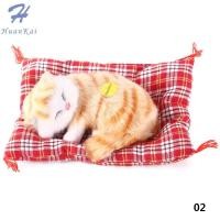 ราคา 1 ชิ้นตุ๊กตาสัตว์จำลองตุ๊กตาแมวนอนหลับของเล่นที่มีเสียงเด็กของขวัญยัดไส้ (3998204743)