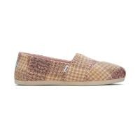 ราคา TOMS รองเท้าลำลองผู้หญิง สลิปออน รุ่น Alpargata Pink Quartz Plaid Tweed CB รองเท้าลิขสิทธิ์แท้ (19707185755)