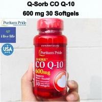 ราคา โคคิวเท็น Q SORB CoQ10 600 mg 30 or 60 Rapid Release Softgels Puritans Pride Q10 คิวเทน โคเอนไซม์คิวเทน Q 10 (16240192788)
