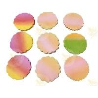 ราคา กระดาษสา กระดาษห่อเหรียญ ห่อเหรียญ พร้อมยางรัดสีสวย 100 แผ่น ห่อเหรียญโปรยทาน (3379592024)