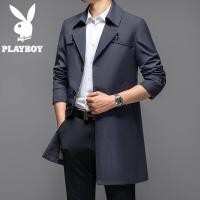 ราคา เพลย์บอยสลิมธุรกิจ T Rench Coat ผู้ชายกลางความยาวเวอร์ชั่นเกาหลีแนวโน้มหล่อแจ็คเก็ตเสื้อลำลอง (15933599519)
