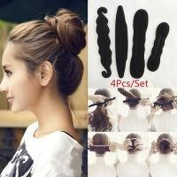 ราคา sunkepo6392 4ชิ้น เซ็ตทรงผม Twist Maker TOOL dunt Twist hair Accessories จัดแต่งทรงผมแฟชั่น (19768464051)