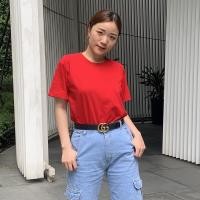 ราคา เสื้อยืดชายหญิงสีส้ม สีส้มอิฐ สีแดง ไซส์เล็กไซส์ใหญ่ S 4XL เสื้อยืดสีก้าวไกล เสื้อยืดคนอ้วน เสื้อยืดผ้านุ่ม (19232401126)