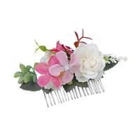 ราคา DOI4RE หวีสับผมสวยๆ หวานหวานแหววว มีสไตล์ ผ้าดอกไม้ Headwear กิ๊บติดผมเจ้าสาวสำหรับงานแต่งงาน ที่หนีบผมเกาหลี ที่มัดผมหางม้า คลิปผมผู้หญิง กิ๊บติดผมโบฮีเมียน ดอกไม้ประดิษฐ์ประดิษฐ์ หวีติดผมรูปดอกกุหลา