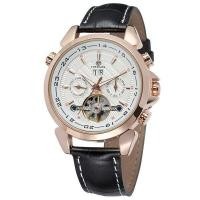 ราคา 2023 Forsbining นาฬิกานาฬิกาข้อมือหนังแท้สำหรับผู้ชายนาฬิกาแสดงวันที่แบบโครงกระดูกธุรกิจอัตโนมัตินาฬิกาไขลาน (19184073785)