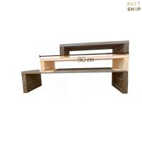 ราคา ชั้นไม้วางของ 1 ชั้น กว้าง 18 cm ผลิตจากไม้สน เคลือบแลคเกอร์ พร้อมส่ง (14696165783)