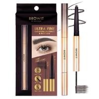 ราคา Browit อัลตร้าไฟน์ดูโอ้อายบราวเพนซิลแอนด์มาสคาร่า 0 16g 1 26g วาดคิ้วสวย ล็อกคิ้วฟู (14938434684)