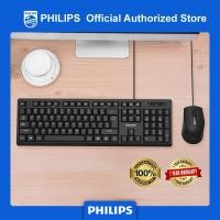 ราคา PHILIPS C234 SPT6234 เหมาะกับการทำงานแบบมีสายUSBแป้นพิมพ์และเมาส์คอมโบชุดComboสำหรับบ้านสำนักงานพีซีแล็ปท็อปคอมพิวเตอร์ตั้งโต๊ะชุดแป้นพิมพ์ (1805534963)