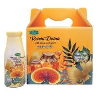 ราคา Dr Surapol Reishi Drink With Honey And Spore น้ำเห็ดหลินจือน้ำผึ้ง สูตรผสมสปอร์ ตรา ดร สุรพล 220ml x 6 Bottles Supurra (13552354025)