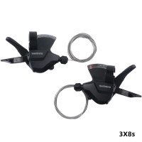 ราคา SHIMANO Altus M315 Shifter 2 3 7 8 SpeedTrigger Set Rapidfire Plus W Shifter CableอัปเดตจากM310 (4968032135)