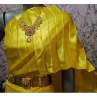 ราคา สไบพลีท สไบอัดกลีบ ผ้าซาตินนุ่ม ยาว 3 เมตร จีบใหญ่ ราคาส่ง (20210856961)