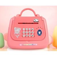 ราคา กระปุกออมสิน มีไฟ มีเสียง กระเป๋าเด็ก ดูดธนบัตรอัตโนมัติ มีสายสะพายใช้เป็นกระเป๋าสะพายเด็กได้ (15423464340)