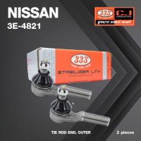 ราคา ลูกหมากคันชักนอก NISSAN FRONTIER TD27 2WD D22 นิสสัน ฟรอนเทียร์ 2700 3E 4821 ยี่ห้อ 333 1คู่ 2 ตัว TIE ROD END OUTER ซ้าย ขวา (16378653586)