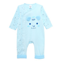 ราคา ENFANT ชุดหมีแขนยาวขายาวพิมพ์ลายเส้นสีเทอคอยสำหรับเด็กไซส์ 60 70 (20628204049)