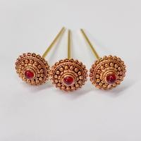 ราคา ปิ่นปักผม ชุดไทย ปิ่นติดผมทรงกลม สีทอง สีดำเงิน สีบรอนซ์ (21141436860)