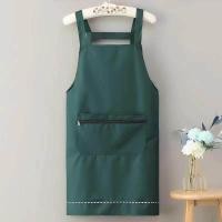 ราคา คุณภาพสูง ผ้ากันเปื้อนกระเป๋ามีซิป ผ้ากันน้ำ Cooking Apronผ้ากันเปื้อนกันน้ำ กระเป๋าหน้ามีซิป พร้อมผ้าเช็ดมือ (14445059585)