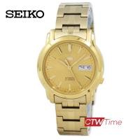 ราคา Seiko 5 Automatic นาฬิกาผู้ชาย สายสแตนเลส รุ่น SNKK76K1 สีทอง (1356674234)