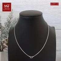 ราคา MT สร้อยคอเงินแท้ ลายอิตาลี ลายกล่อง งานไทย กว้าง 1 5 มม ยาว 14 16 18 20 22 24 นิ้ว 925 Sterling Silver Box Chain sc397 MT Jewelry มณีธารา (10322844083)