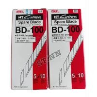 ราคา ใบมีดคัตเตอร์ NT Cutter BD 100 30 องศา ใบมีดตัดฟิวเจอร์บอร์ด พาสวูด 1 กล่องบรรจุ 50 ใบ (19860003698)