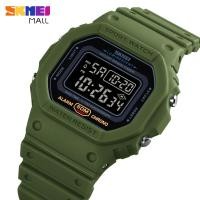 ราคา SKMEI 1628นาฬิกาสปอร์ตผู้ชาย LED Backlight นาฬิกาข้อมือดิจิตอลสำหรับผู้ชาย50M กันน้ำ (13352289977)