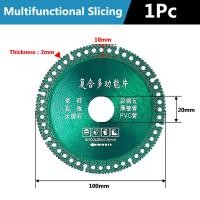 ราคา จัดส่งฟรี 6 In 1 ใบตัดกระเบื้อง4นิ้ว ใบเลื่อยวงเดือน ใบเลื่อยตัดเพชร แผ่นตัดกระจก สําหรับกระเบื้องเซรามิก PVC หินอ่อน ไม้เมเทล Composite Multi function Cutting Saw Blade For MarbleColor SteelTile Iron