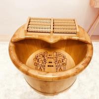 ราคา N23g ถังแช่เท้าเก็บความร้อนถังไม้ใช้ในบ้านถังล้างเท้าอ่างแช่เท้าอ่างไม้นวดเท้าไม้แท้สำหรับแช่เท้า (16319777337)