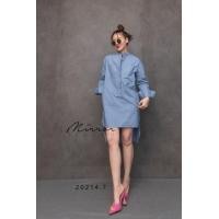 ราคา Mirrorsister เดรสเชิ้ตคอจีนทรงเรียบ รินด้านหน้าสั้นด้านหลังยาว (12769038004)