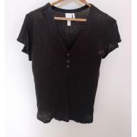 ราคา เสื้อยืดคอวี ผู้หญิง H M มือ2 (20948922004)