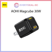 ราคา AOHI Magcube เครื่องชาร์จ GaN 30W เครื่องชาร์จ PD แบบพกพาที่ชาร์จชาร์จเร็ว Type C สำหรับ iPhone 14 13 Pro Max ที่ชาร์จแบตเตอรี่โทรศัพท์ MacBook Air (19552564269)