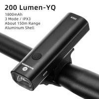 ราคา ROCKBROS ไฟจักรยานไฟฉายอะลูมิเนียมแบบชาร์จ USB มีไฟ LED ไฟหน้ารถกันน้ำอุปกรณ์เสริมสำหรับจักรยาน400 1000LM (13218624904)