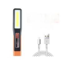 ราคา ไฟฉุกเฉิน COB LED แบบชาร์จไฟได้สำหรับโรงรถรถยนต์ โคมไฟ USB ไฟฉายแม่เหล็กไฟเตือน (21171205863)