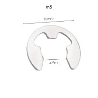 ราคา แหวนล็อกตัวอี 10ตัว แพ็ค สีเงิน แหวนล็อกเกือกม้า แหวนตัวอี แหวนเกือกม้า E ring ring clip M1 5 M12 (17657389358)