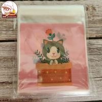 ราคา ถุงฝากาว 10x10 ถุงแถบกาว ถุงคุกกี้ ถุงบราวนี่ ถุงน่ารัก ถุงใส่ขนม ขนาด 10x10 ซม (18523236336)