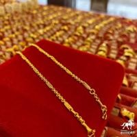 ราคา สร้อยข้อมือทองคำแท้ครึ่งสลึง ข้อมือเด็ก น้ำหนักหนัก 1 9 กรัม ทองคำแท้ 96 5 ขายได้ จำนำได้ มีใบรับประกัน (15506703780)