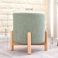 ราคา สตูลโซฟาผ้า สตูลกลม ห้องนั่งเล่น โต๊ะกาแฟ ม้านั่งไม้ สตูลเตี้ย สตูลทดสอบรองเท้าchair เบาะวางเท้า สตูลวางเท้า (19774185944)