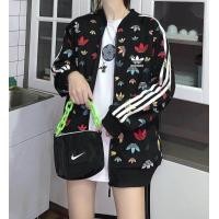 ราคา ADIDASเสื้อแจ็คเก็ตลำลองผู้หญิงนุ่มสบายไม่มีลูกบอลขนาดเดียว เสื้อความยาว70cm หน้าอก110cm ใส่ได้น้ำหนัก40kg 75kg (10557818102)