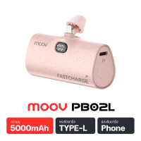 ราคา มีของพร้อมส่ง Moov PB02 แบตสำรอง 5000mAh Mini Powerbank ชาร์จเร็ว PD 20W QC 3 0 พาวเวอร์แบงค์ มินิ พกพา เพาวเวอร์แบงค์ รองรับ Type C L Phone X 11 12 13 14 (21117704819)