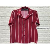 ราคา เสื้อฮาวายลายริ้วผ้าไหมอิตาลี (19202958273)