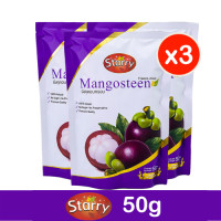 ราคา Starry Freeze Dried Fruit Mangosteen มังคุดฟรีซดราย มังคุดอบกรอบ ตรา สตาร์รี 50g x 3 Fruit Snack (16134805843)
