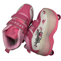 ราคา 4 ล้อพับเก็บได้ รองเท้าสเก็ต รองเท้ามีล้อ Size 28 36 มี 3 ลายให้เลือก (20998334259)