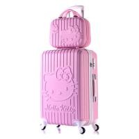 ราคา รับประกันตลอดอายุการใช้งาน กระเป๋าเดินทาง HelloKitty สไตล์เกาหลีกระเป๋าเดินทางแบบมีล้อลากสำหรับนักเรียนแมวคิตตี้กระเป๋าเดินทางแบบมีล้อลากกระเป๋าเดินทาง (11042681583)