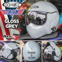 ราคา แถมฟรีผ้าบัฟ หมวกกันน็อค AVEX TOP GUN ยกคางได้ หมวกนักบิน (20420069397)