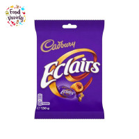 ราคา Cadbury Chocolate Eclairs Bag 130g แคดเบอรี อีแคร์ลูกอมคาราเมลสอดไส้นมช็อกโกแลต 130 กรัม (21165131736)