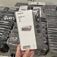 ราคา IKEA อิเกีย ปลอกหมอนสีพื้น 5 สี รุ่น DVALA ปลอกหมอนมินิมอล 1 ชุดมี 2 ชิ้น พร้อมส่ง (19382416250)